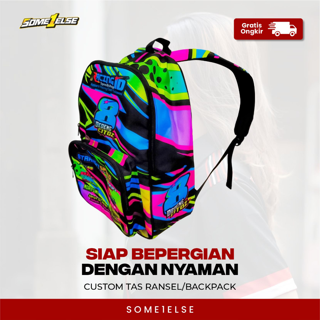 Jual Free Custom Design Tas Gandong Ransel Laptop 14 Inch Backpack ...