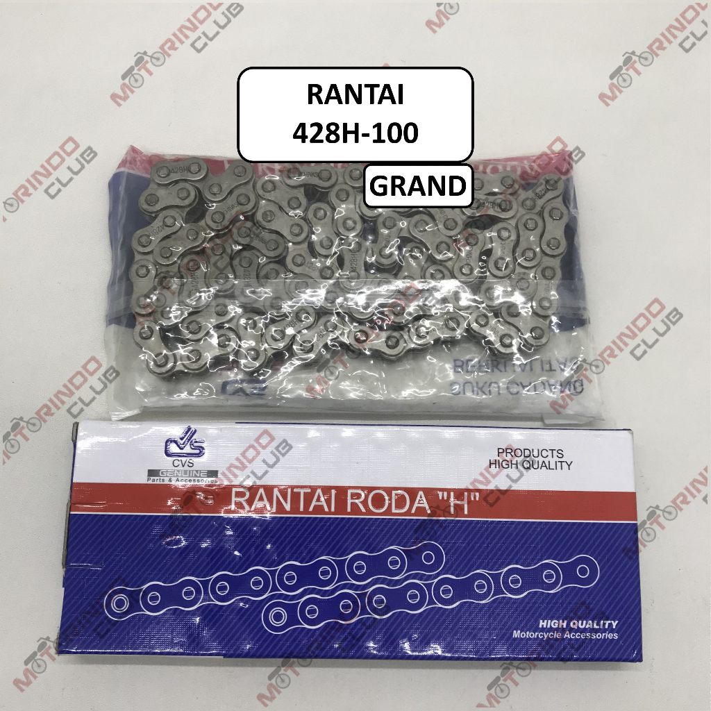 Jual Rantai Motor Ukuran 428H-100 ( Cocok Untuk GRAND ; FORCE 1 ; PRIMA ...