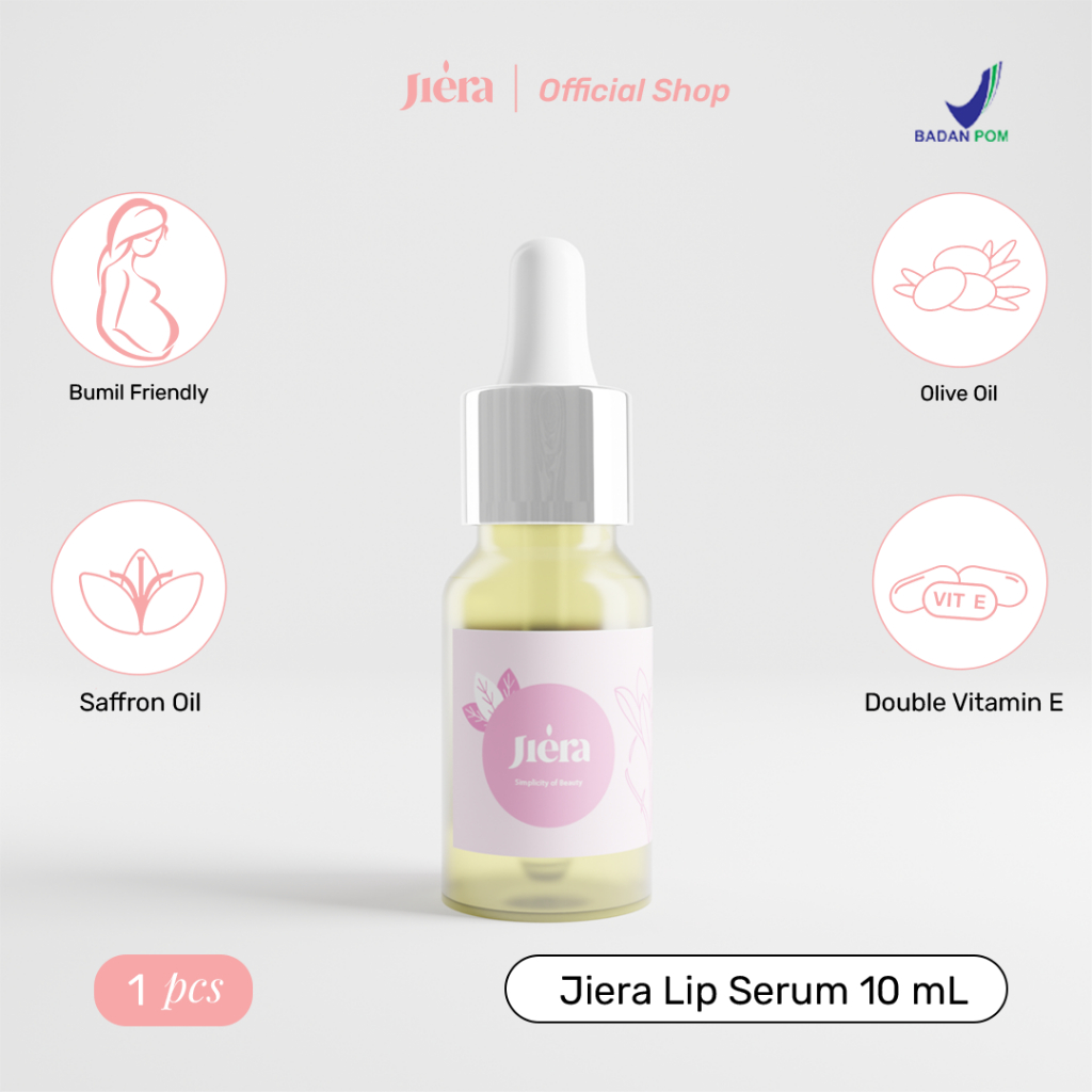 Jual JIERA Natural Lip Serum 10ml Jiera Official Shop Pemerah dan