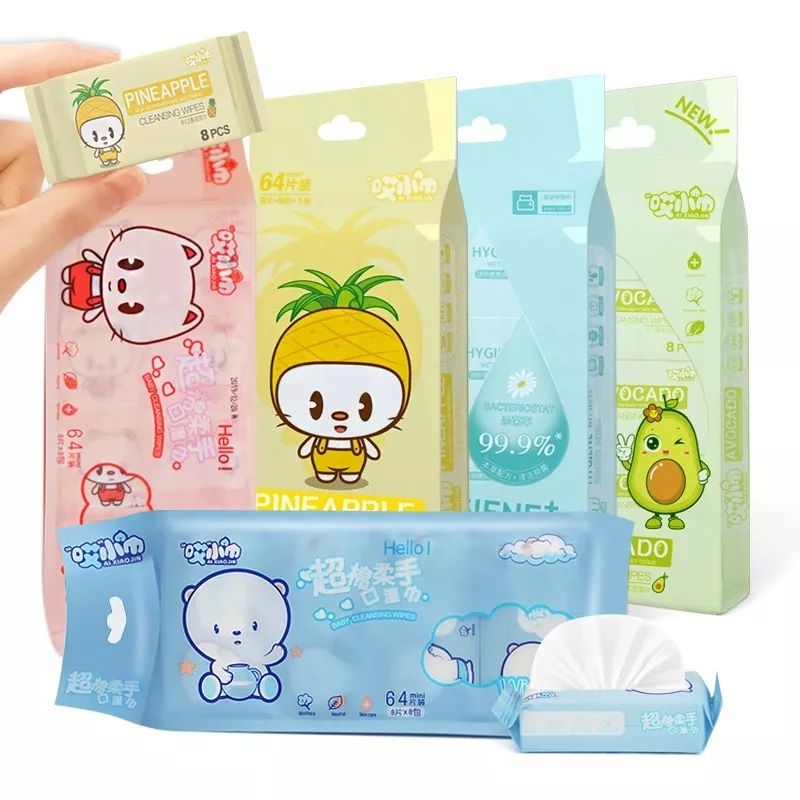 Jual Tisu basah traveling mini {tisu unyu} /pcs | Shopee Indonesia
