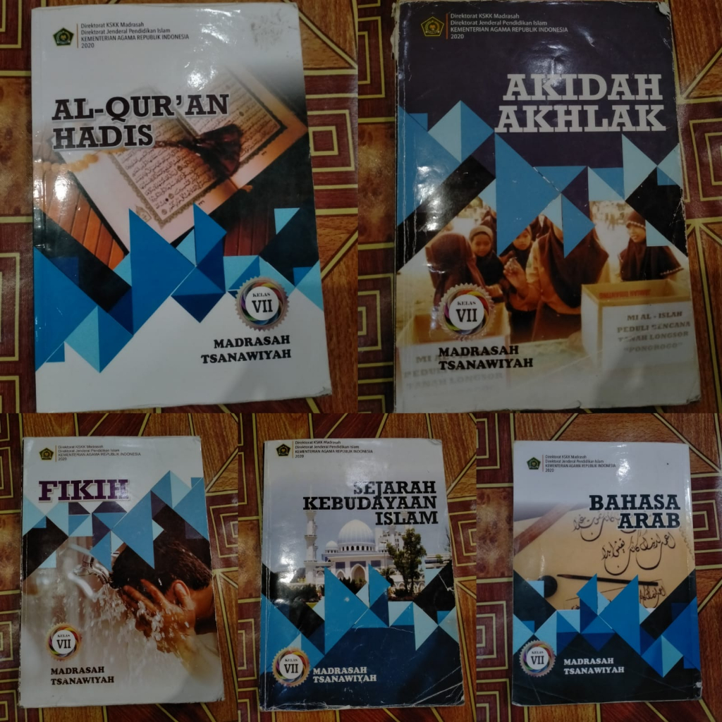 Jual KELAS 7 BUKU KEMENAG ALQUR'AN HADIS AKIDAH AKHLAK FIKIH SEJARAH ...