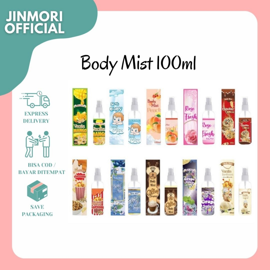 Jual JM [BPOM] Parfum Body Mist Popcorn 100ml Premium / Parfum