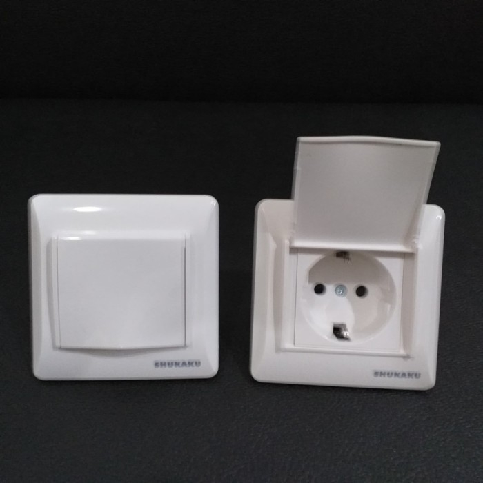 Jual SOCKET IB STOP + TUTUP SHUKAKU SKU 8625 STOP KONTAK COLOKAN ...