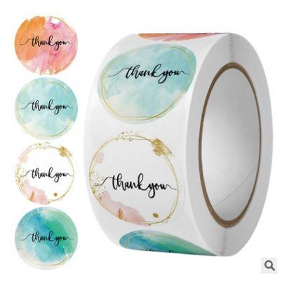Jual Sticker Label Roll Thank You 500pcs / Sticker Thank You | Shopee ...