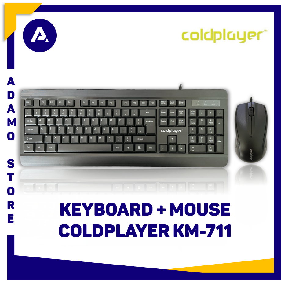 Jual Keyboard Mouse Combo Coldplayer KM-711 USB Office | Shopee Indonesia