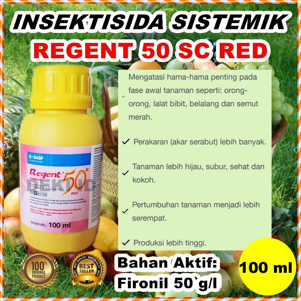 Jual Regent 100 ml 50SC Red Merah Fipronil Insektisida Sistemik Obat ...