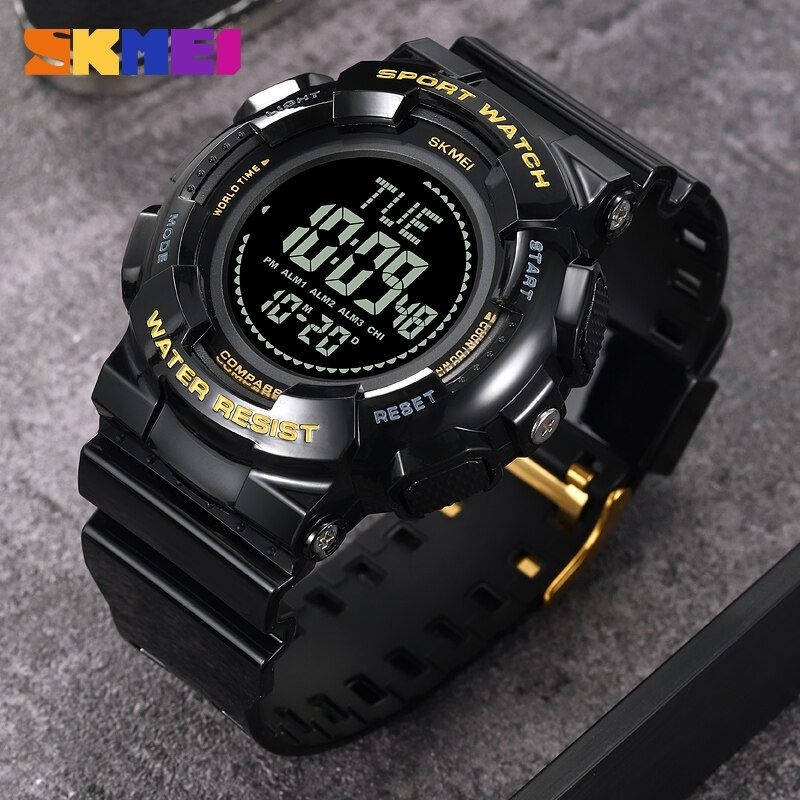 Jual Jam Skmei 2077 compass original free gift box | Shopee Indonesia