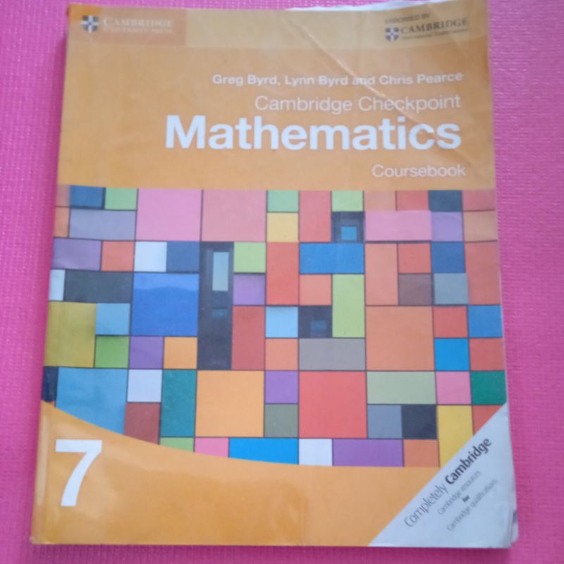 Jual Mathematics, Cambridge Checkpoint, Coursebook, Textbook.SMP kelas ...