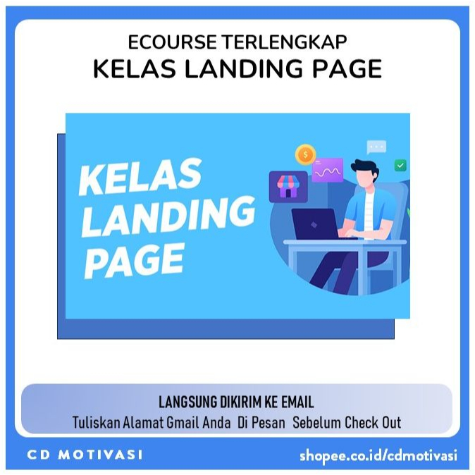 Jual Kelas Landing Page - Belajar Membuat Landing Page Dengan Cara Yang