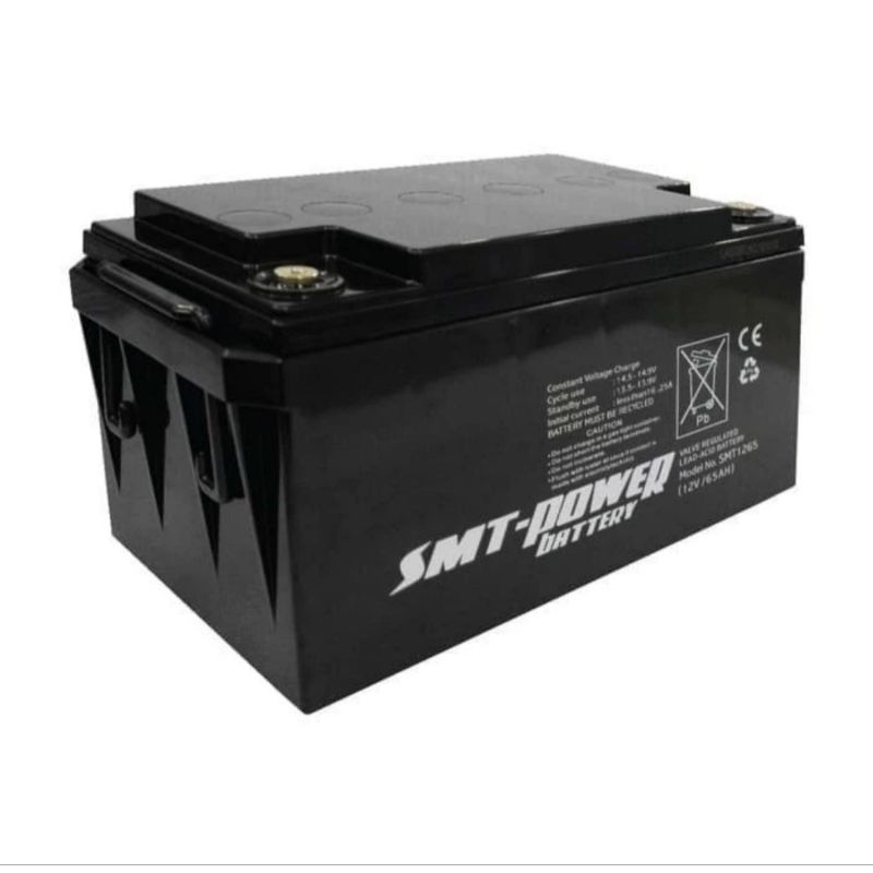 Jual BATTERY SMT POWER SMT1265 12V 65Ah DEEP CYCLE GEL BATTERY | Shopee ...