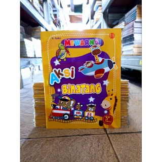 ( PROMO BUKU MURAH ORIGINAL ) BUKU AKTIVITAS ANAK / MEWARNAI / AKSI BINATANG / BEST SELLER / BELAJAR MEWARNAI