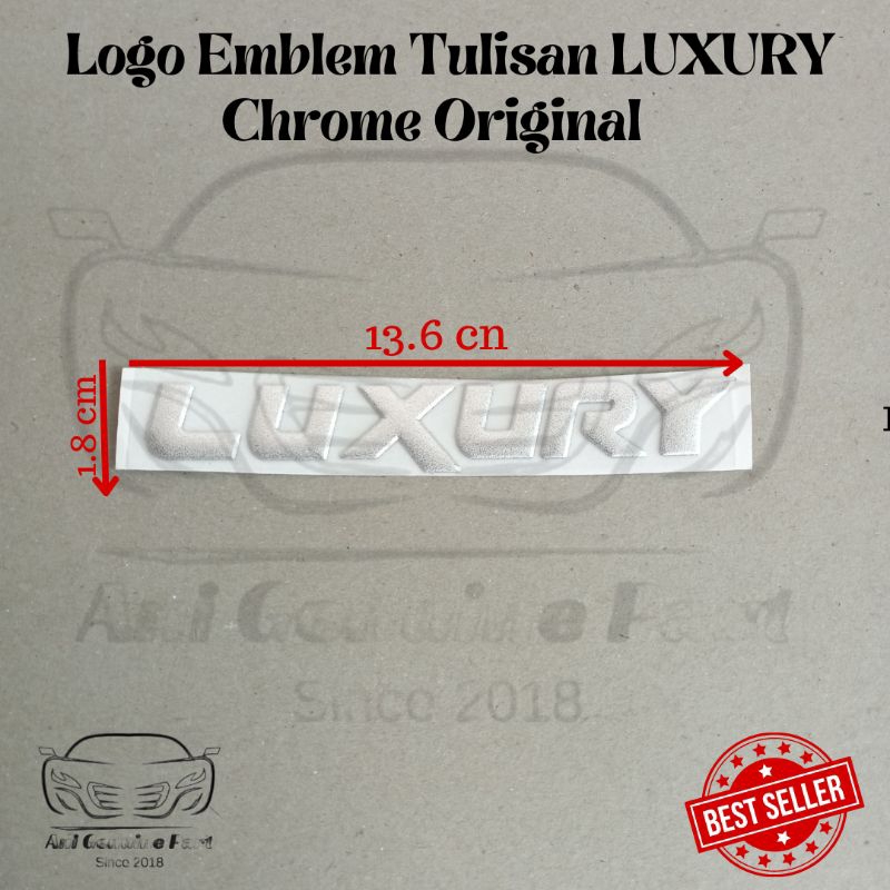 Jual Emblem Logo Tulisan Luxury Chrome Original Shopee Indonesia