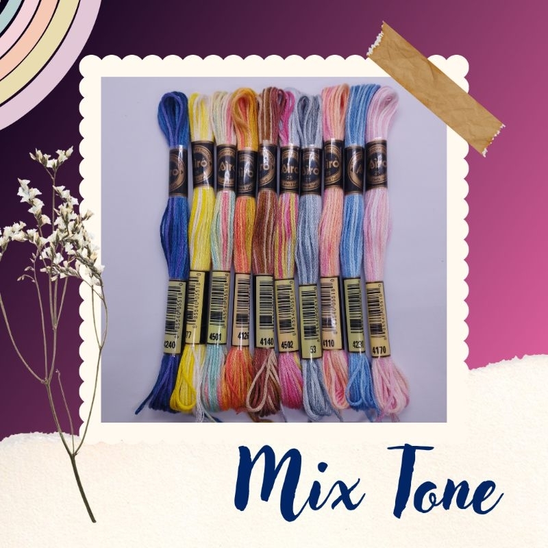 Jual Benang Sulam Airo / MIX TONE - TWO TONE/ Embroidery Thread (2 of 2 ...