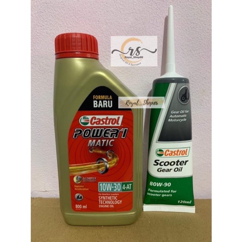 Jual Oli Castrol Power Matic Sae W Ml Merah Oli Castrol