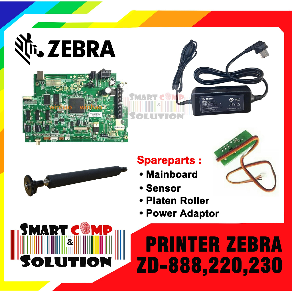 Jual Spare Part Printer Zebra Zd888 Zd220 Mainboard Adaptor Sensor Platten Shopee Indonesia 3168