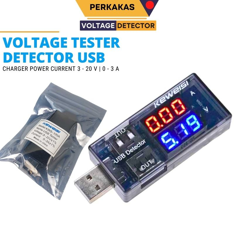 Jual USB Voltage Tester Power Charger Detector Shopee Indonesia