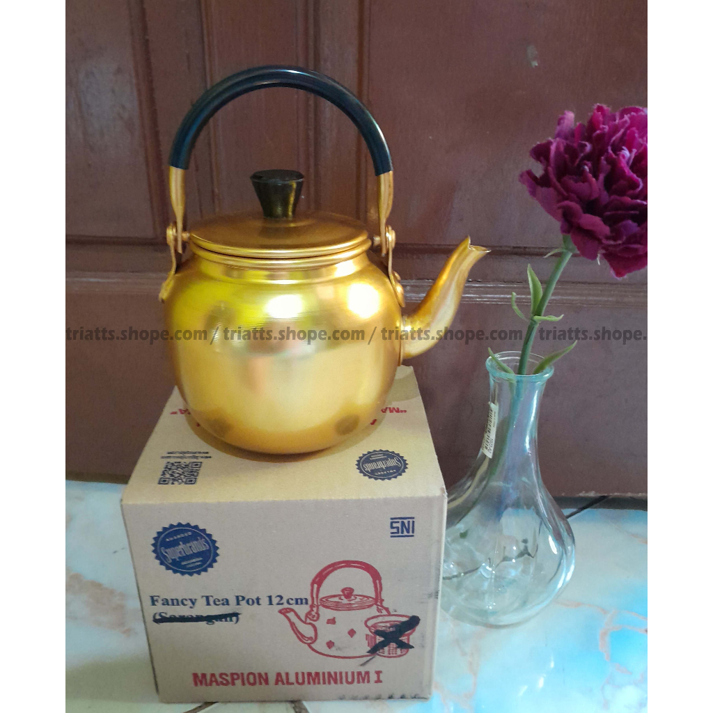 Jual Teko Emas Alumunium Golden Eagle Maspion 1 Liter 15 Liter 2 Liter Teko Kuning Arab 6558