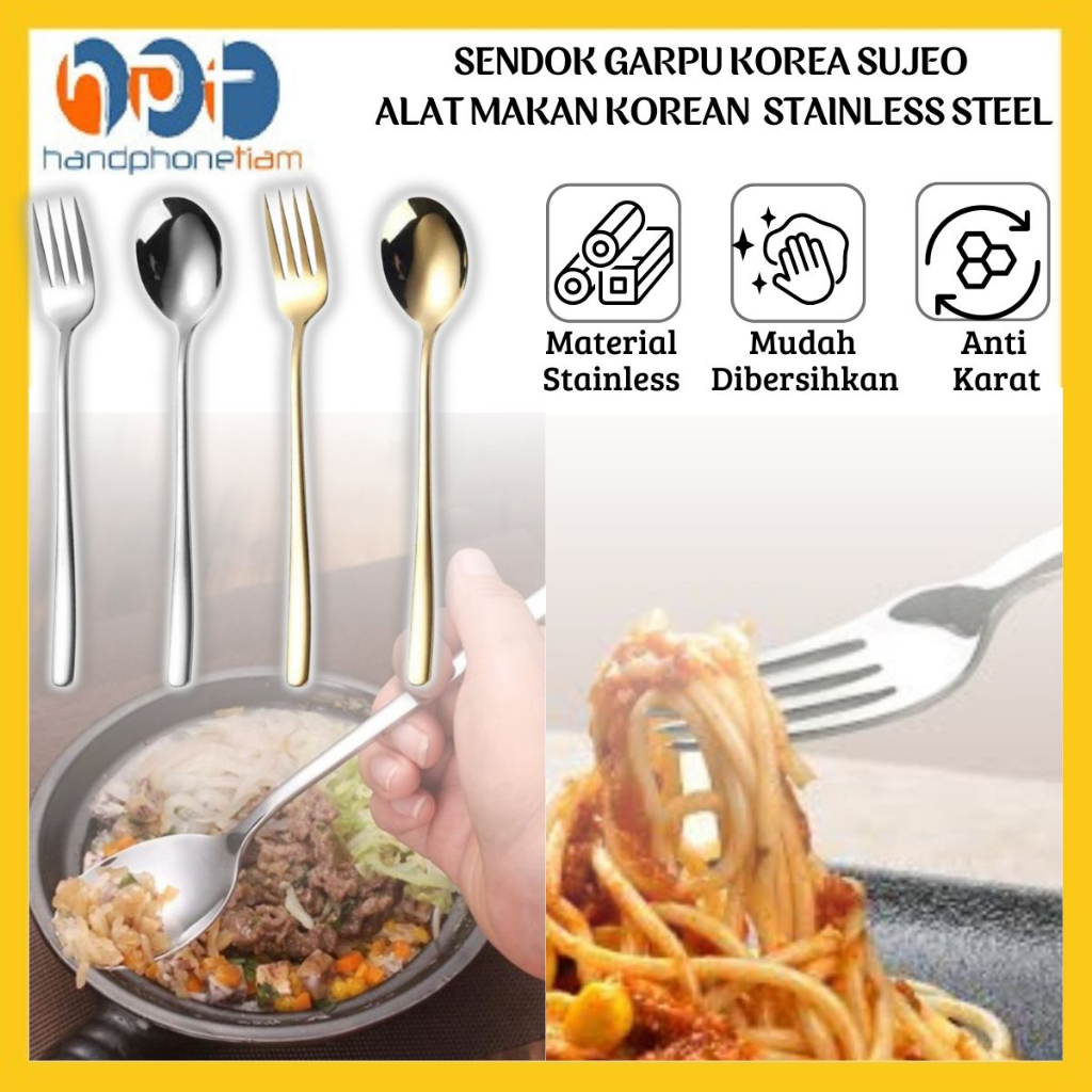 Jual Sendok Garpu Korea Sujeo Alat Makan Korean Spoon Fork Stainless