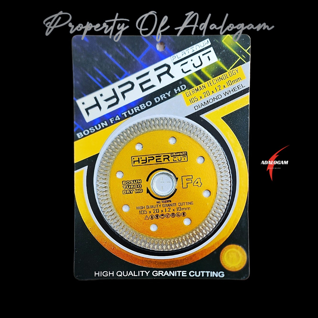 Jual HYPER F4 X-Turbo Diamond Wheel Net 4 Inch - Mata Pisau Potong ...