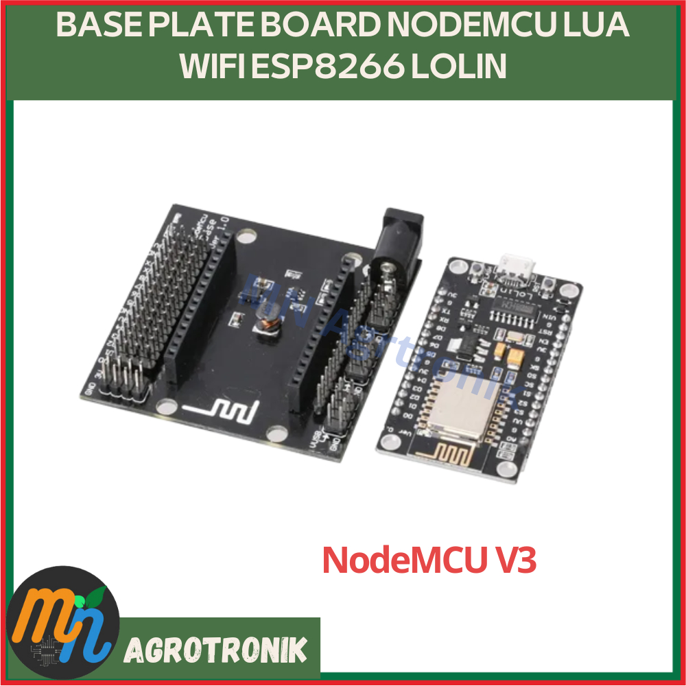 Jual BASE PLATE BOARD NODEMCU LUA WIFI ESP8266 LOLIN | Shopee Indonesia