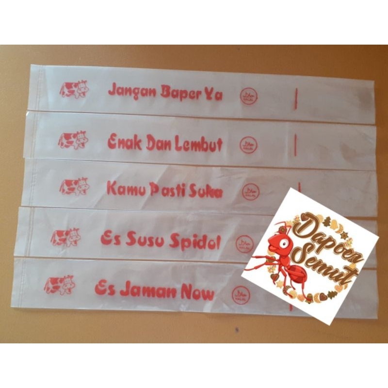 Jual plastik es sablon 3x23 merah | Shopee Indonesia