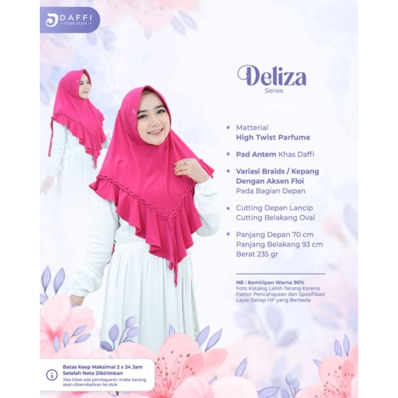 Jual DELIZA BEST SELLER DAFFI HIJAB JILBAB CANTIK JILBAB DAFFI HIJAB ...