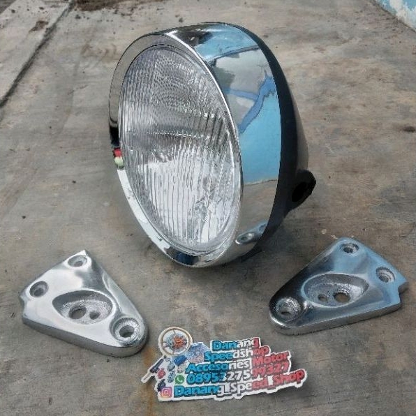 Jual Reflektor Lampu Depan Tirev Tiger Revo Full Set Bohlam Soket Kupingan Lampu Model Depo