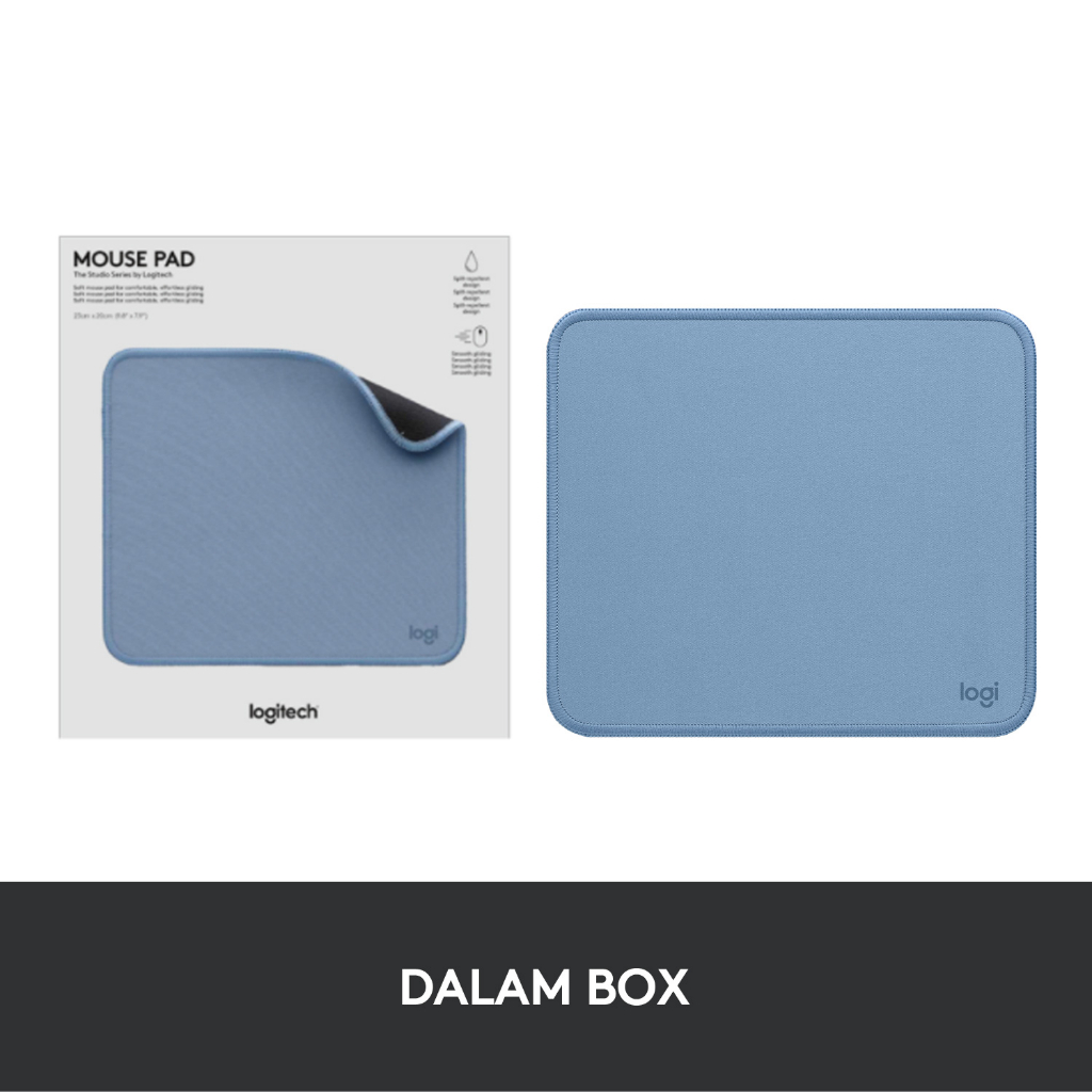 Logitech Mouse Pad Studio Series Alas Polos, Anti-Slip - Blue Grey (9)