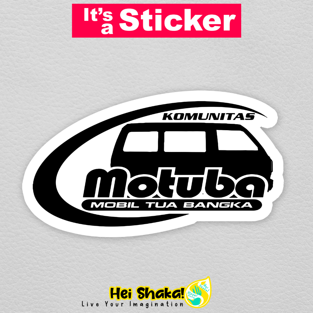 Jual Stiker Komunitas MOTUBA Mobil Tua Bangka Sticker Otomotif Bahan ...