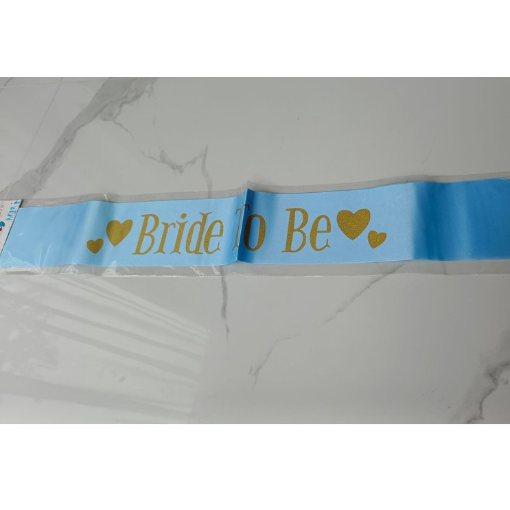 Jual Balonasia Selempang Bridal Shower Bride To Be / Sash Bride To Be ...