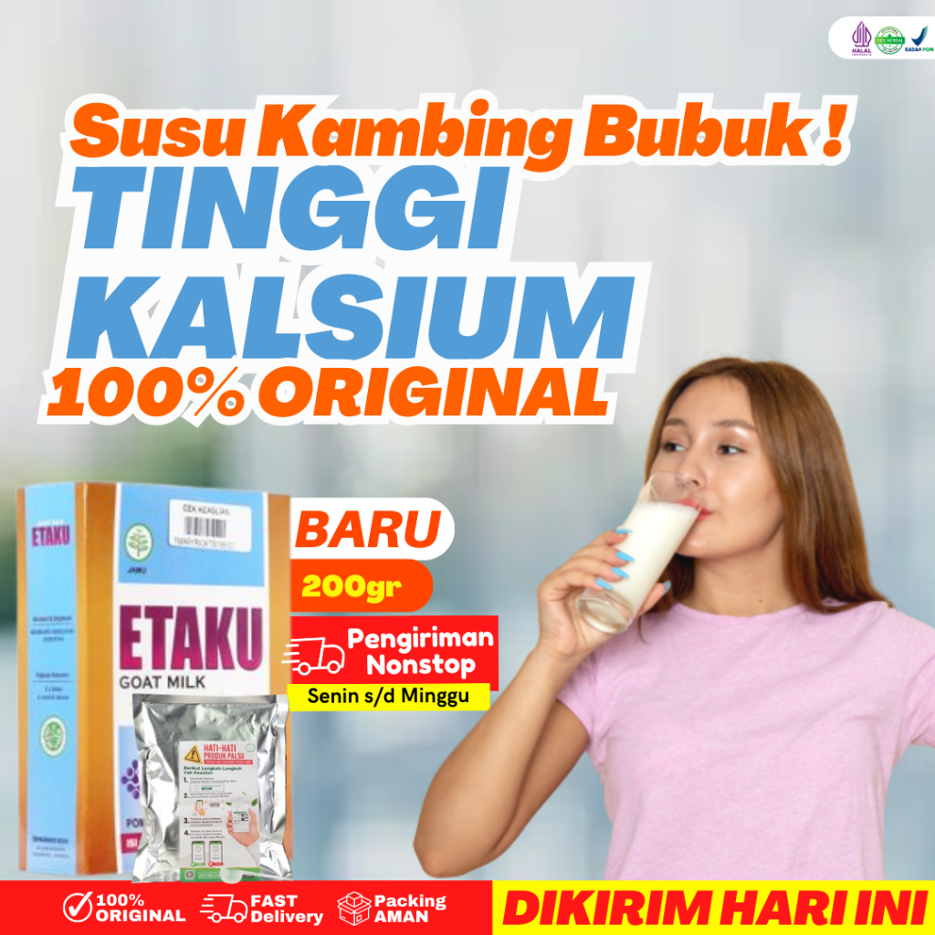 Jual Susu Kalsium Penguat Tulang Osteoporosis Patah Tulang Retak Aman ...
