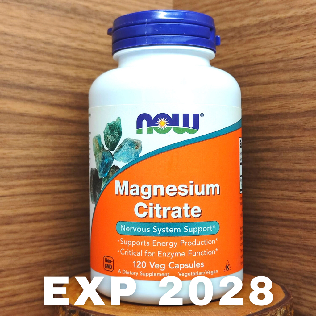 Jual Now Foods Magnesium Citrate 120 Veg Capsules Now Food | Shopee ...
