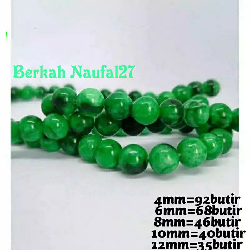 Jual Manik Manik Batu Alam Giok Taiwan 6mm 8mm 10mm Shopee Indonesia