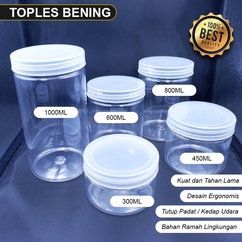 Jual Toples Plastik Bening Transparan Model Tabung Tutup Rapat | Shopee