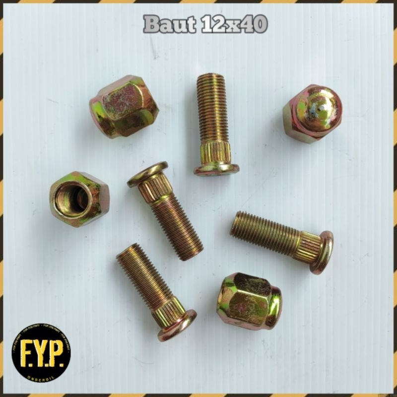 Jual Baut Roda Plus Mur 12x40 Semua Motor Roda 3 Tiga Viar Karya Kaisar ...