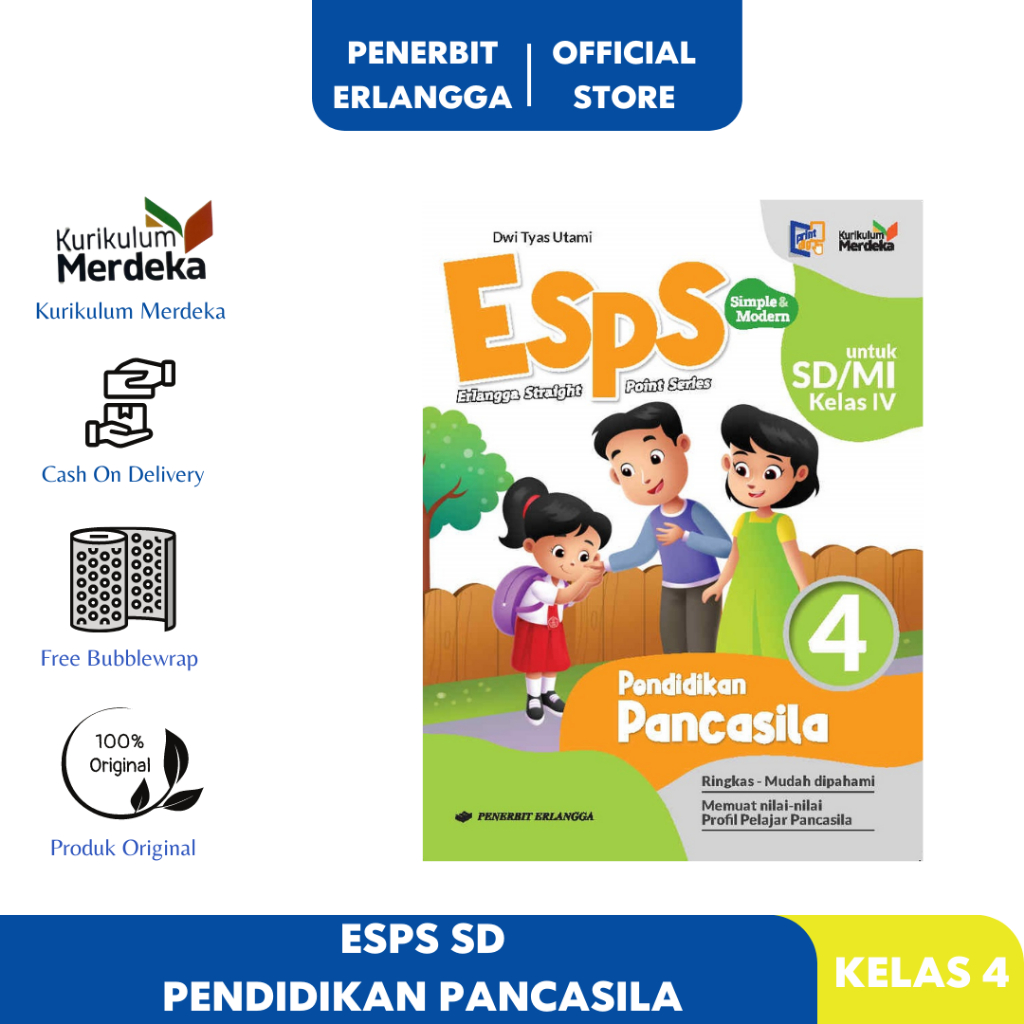 Jual Esps Pendidikan Pancasila Sd Mi Kelas Kurikulum Merdeka Erlangga Shopee Indonesia