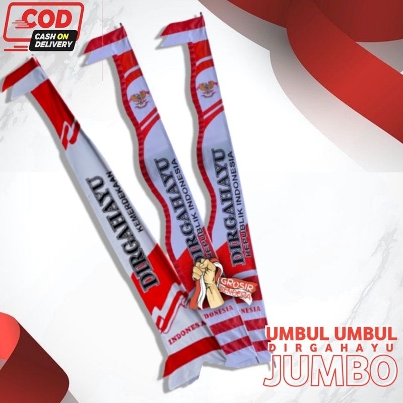 BENDERA UMBUL UMBUL DIRGAHAYU JUMBO BUAT 17 AGUSTUS