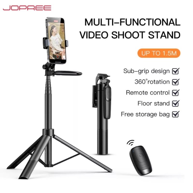 Jual Jopree Y10 Video Stand Tripod Tongsis Bluetooth Remote Selfie