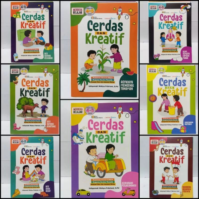 Jual Buku TK/PAUD Kurikulum Merdeka - Cerdas & Kreatif Untuk Usia 4-5 ...