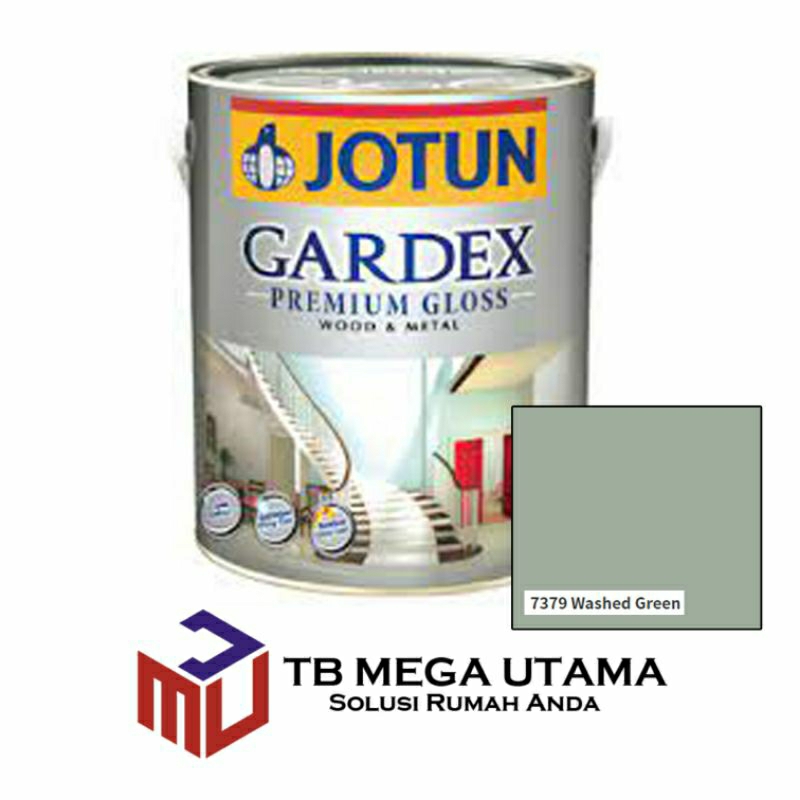 Jual Jotun Gardex Semi Gloss 7379 Washed Green 5 Liter Cat Kayu Dan Besi Shopee Indonesia 8713