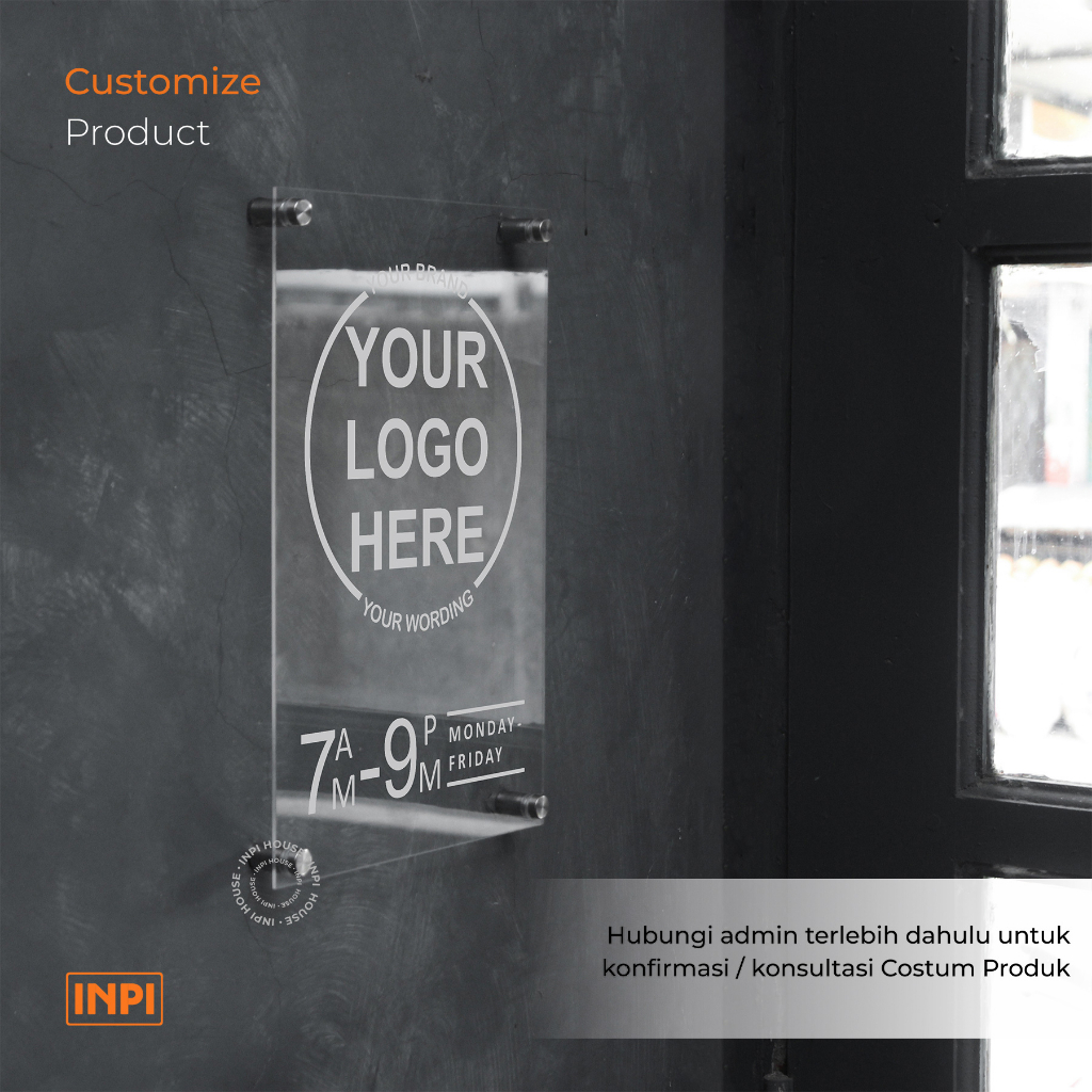 Jual INPI HOUSE Custom Signage - Papan Tanda Custom Desain - Jam ...