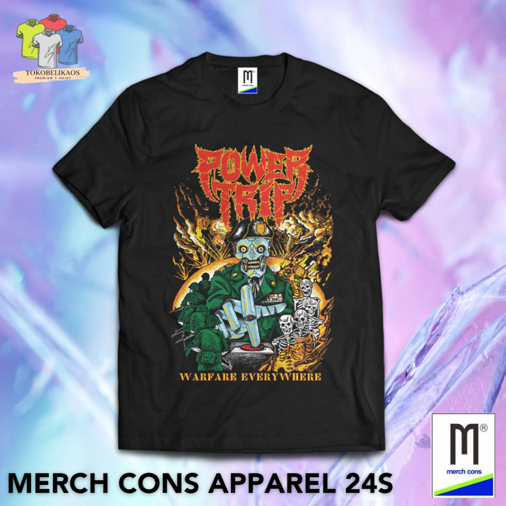 Jual HM197 | KAOS BAND POWER TRIP TAG MERCHCONS | SIZE LUAR | Shopee ...