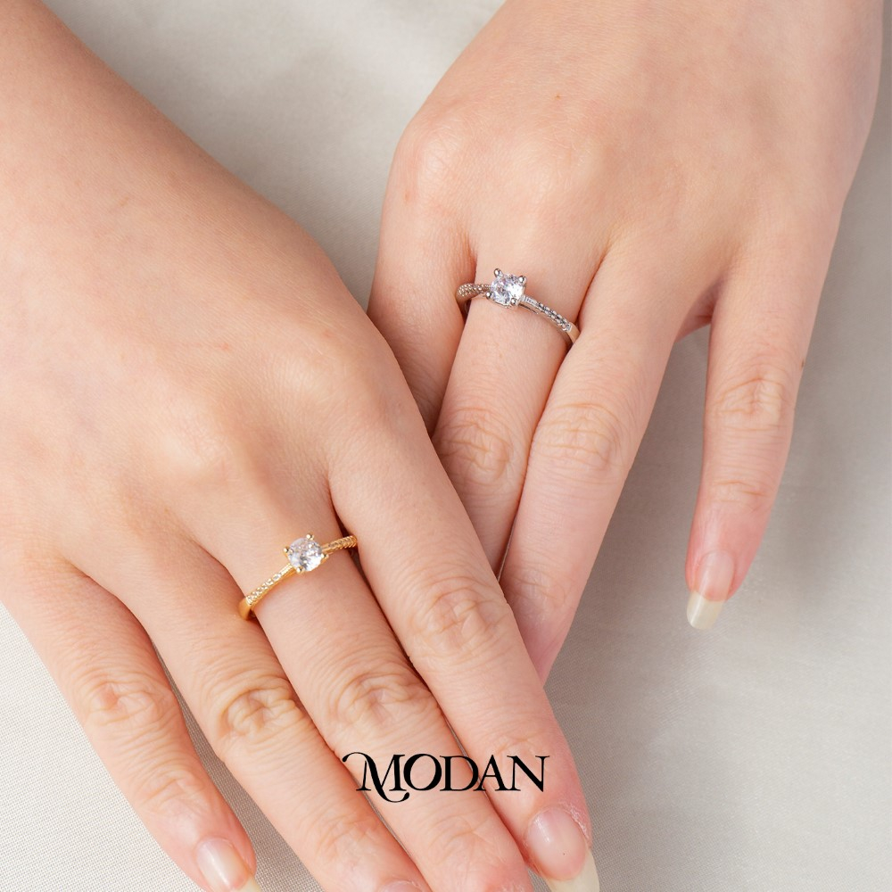 Cincin solitaire hot sale single diamond