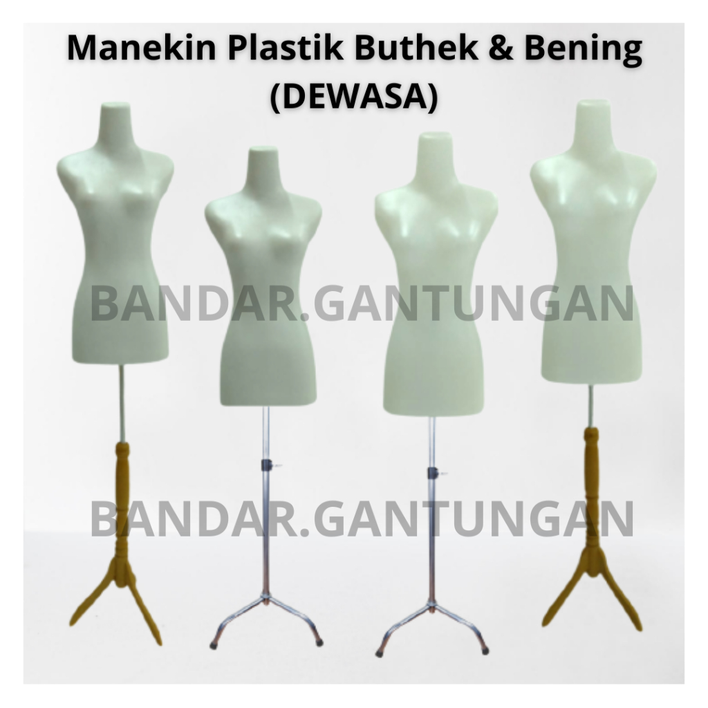 Jual Manekin Dress Making Cewe/Manekin Setengah Badan Plastik/Patung
