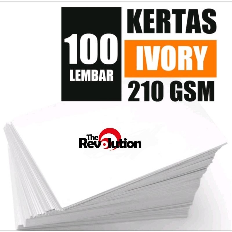 Jual Kertas Art Paper 210gsm size F4 100 lbr Ivory 210g / A3 50 lbr