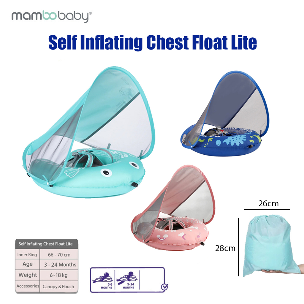 Jual Mambobaby Self Inflating Chest Float Lite Pelampung Bayi Renang