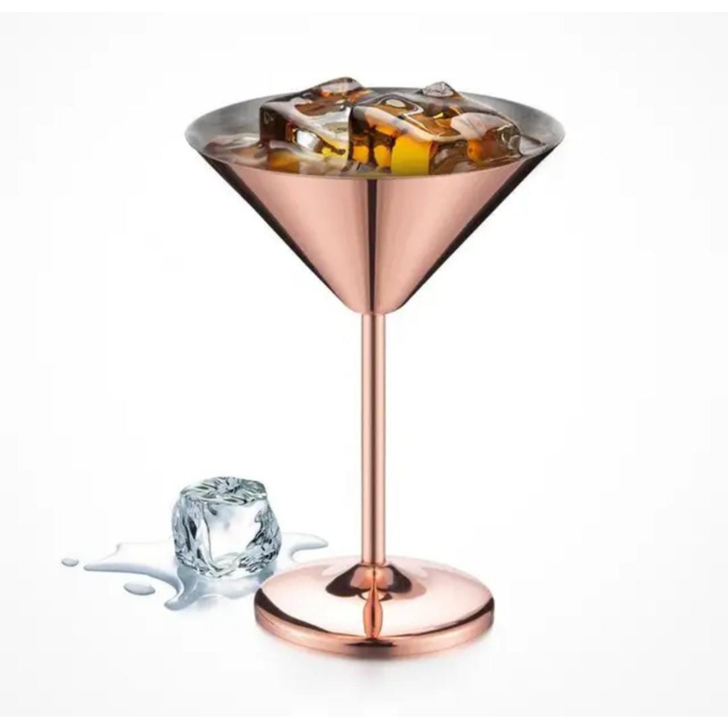 Jual RD - PRESTON Gelas Martini Cocktail Bar 250 Ml Rose Gold Pink ...