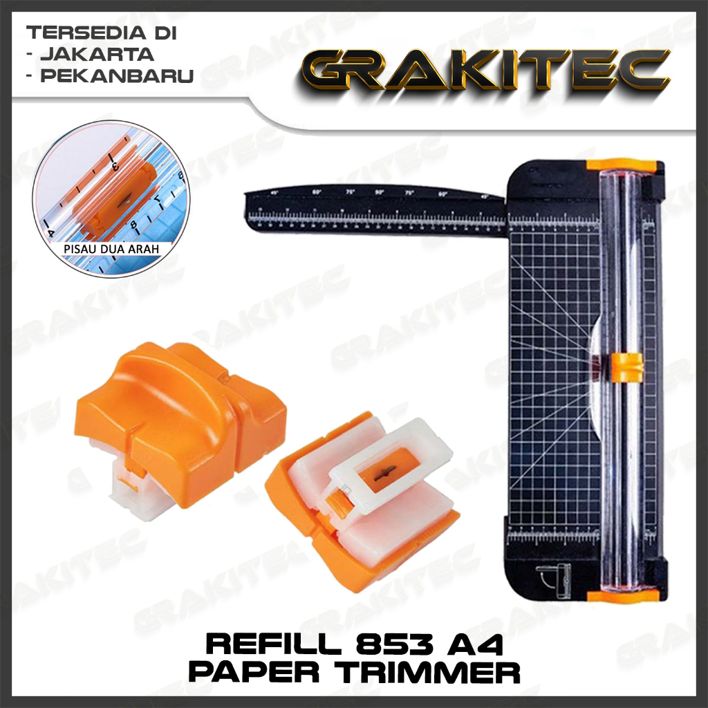 Jual Refill Paper Trimmer Pemotong Kertas Grakitec 853 A4 Atau 857 A5