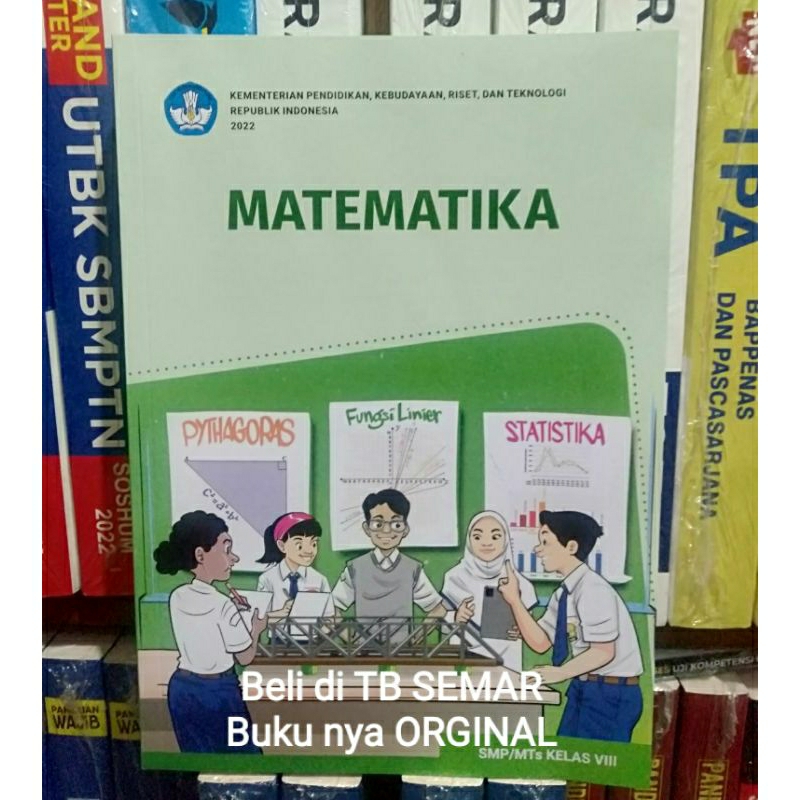 Jual BUKU MATEMATIKA UNTUK SMP MTS KLS 8 KURIKULUM MERDEKA PENERBIT ...