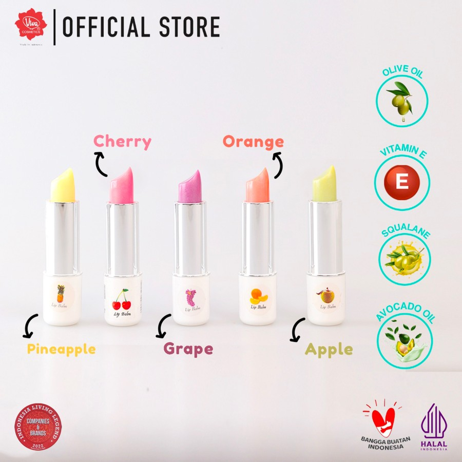 Jual RedA Lip Balm with VIT E, Olive, Squalane & Avocado Oil 3gr